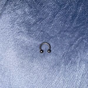 16G 6mm Silver Horseshoe Septum Ring